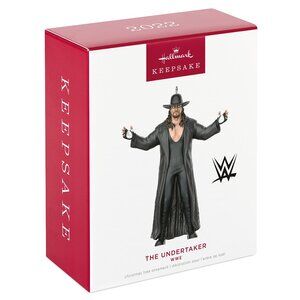 New! The Undertaker WWE Hallmark Keepsake Christmas Ornament 2022 Pro Wrestling